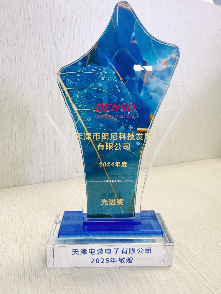 朗尼科技荣获--天津市电装电子有限公司2024年度“先进奖”